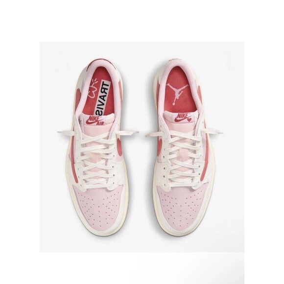Travis Scott x Air Jordan 1 low Shy Pink Size 13 Men’s 100% Authentic main image 4